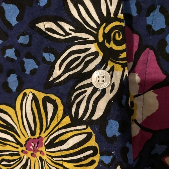 Vera Bradley African Violet Floral 2 Piece Pajamas - Loungewear In XS NWOT - Picture 3 of 15